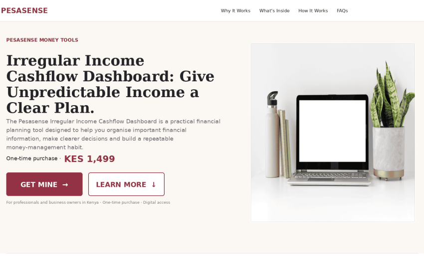 Irregular income dashboard