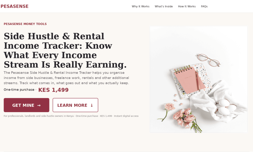 Side hustle income tracker